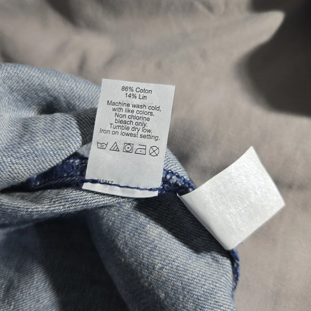 NWT Madewell Chambray mini Skirt 4 - Picture 4 of 6